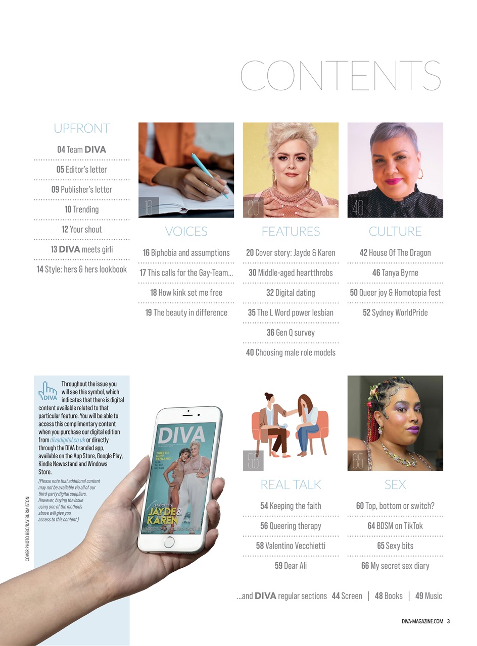 DIVA Magazine Preview Pages