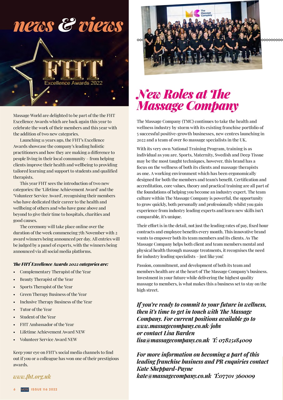 Massage World Preview Pages
