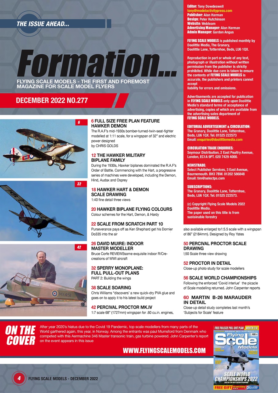 Flying Scale Models Preview Pages