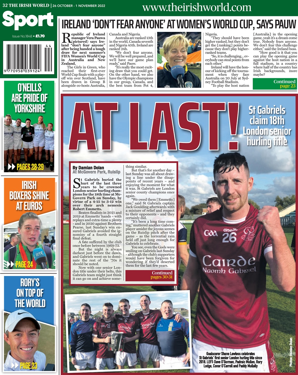 Irish World Preview Pages