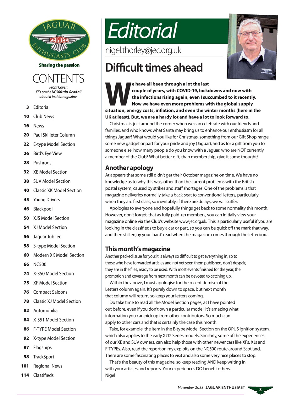 Jaguar Enthusiast Preview Pages