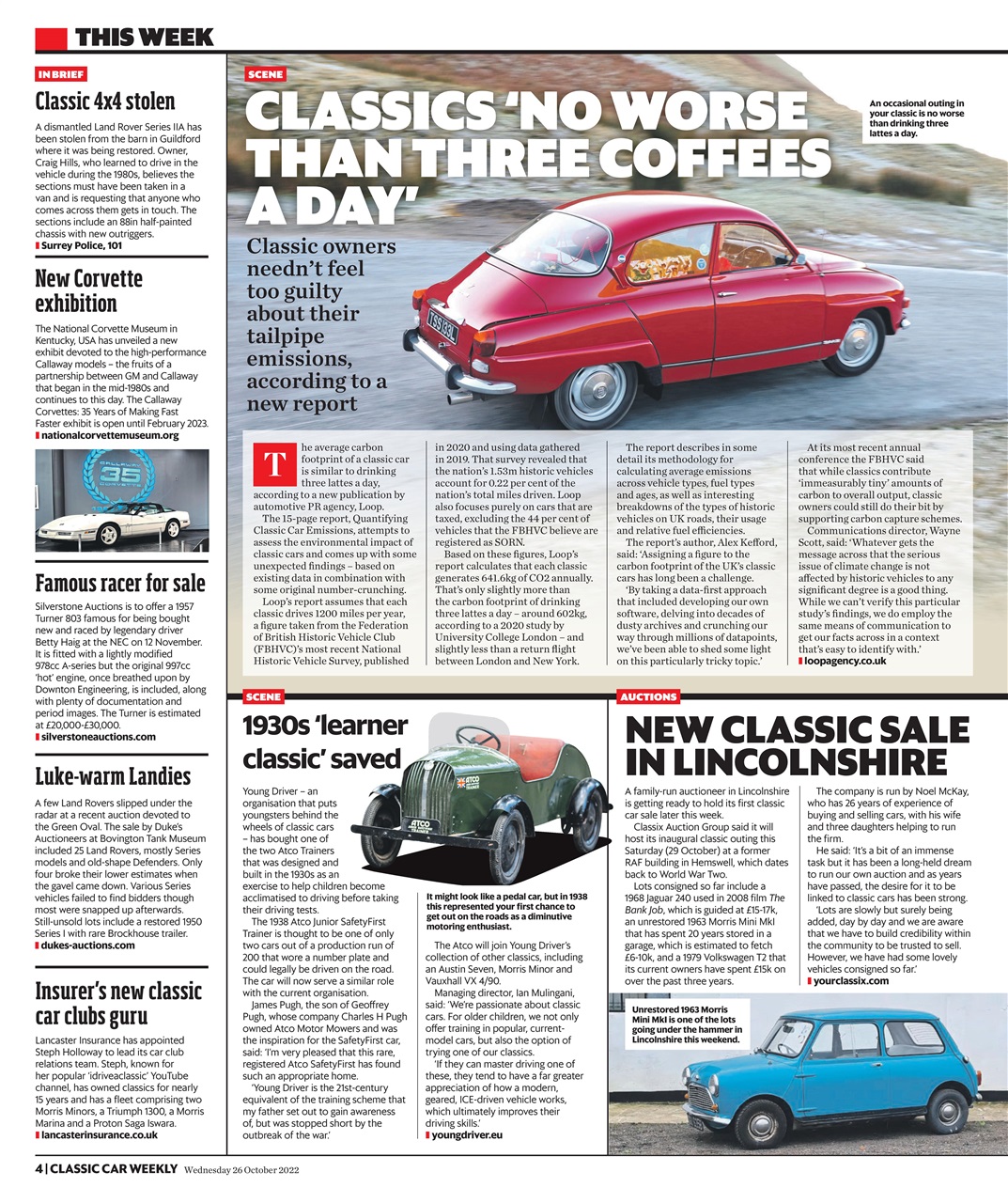 Classic Car Weekly Preview Pages