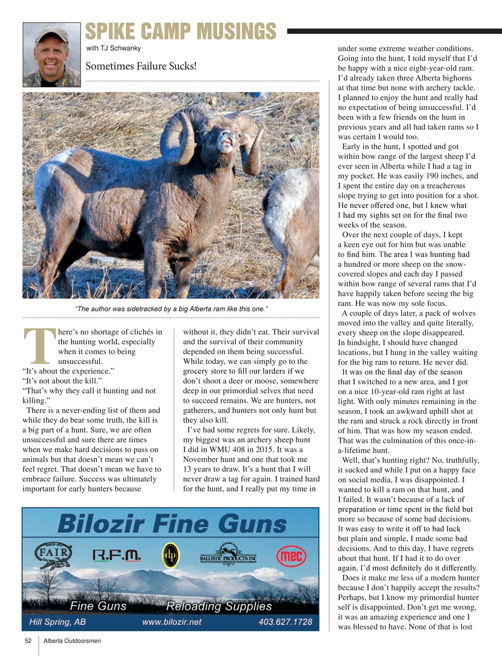 Alberta Outdoors Preview Pages
