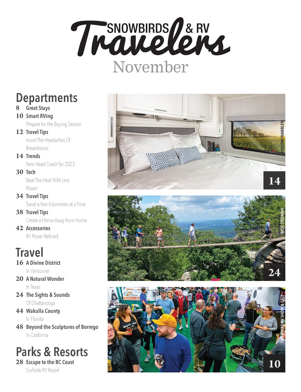 Snowbirds & RV Travelers Preview Pages