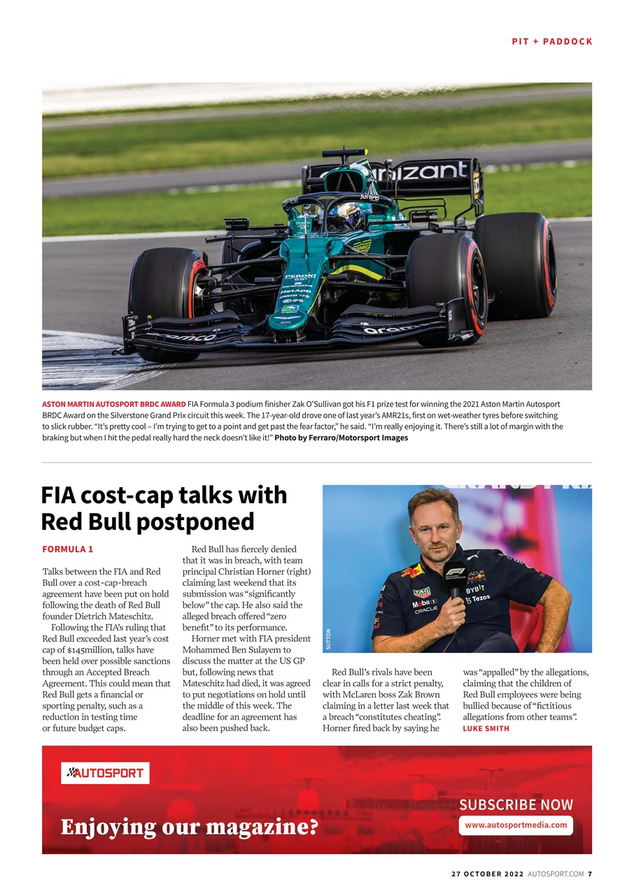 Autosport Preview Pages
