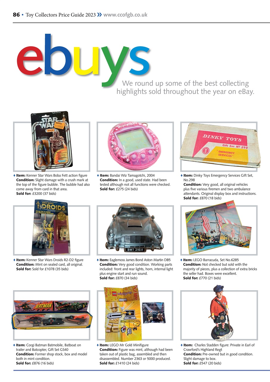 Toy Collectors Price Guide Preview Pages
