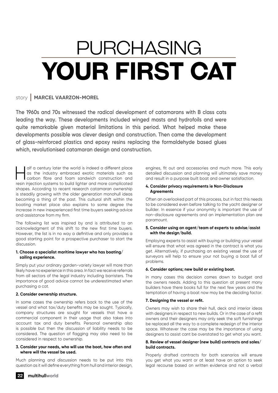 Multihull World Preview Pages