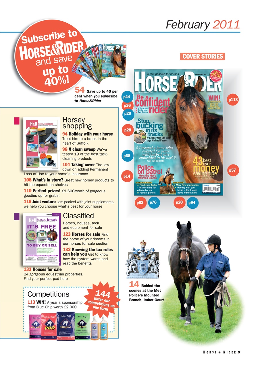 Horse&Rider Magazine - UK equestrian magazine for Horse and Rider Preview Pages