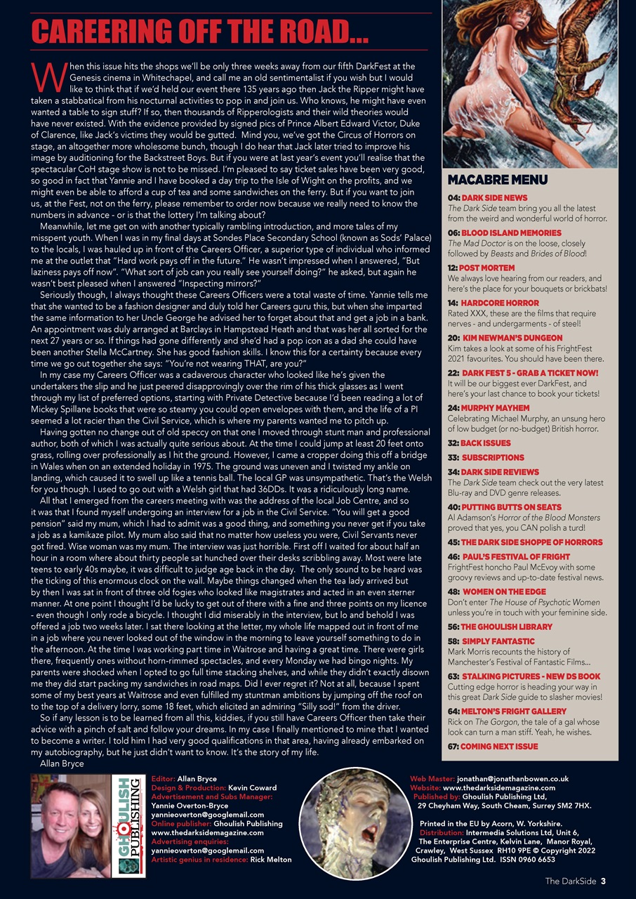 The Darkside Preview Pages