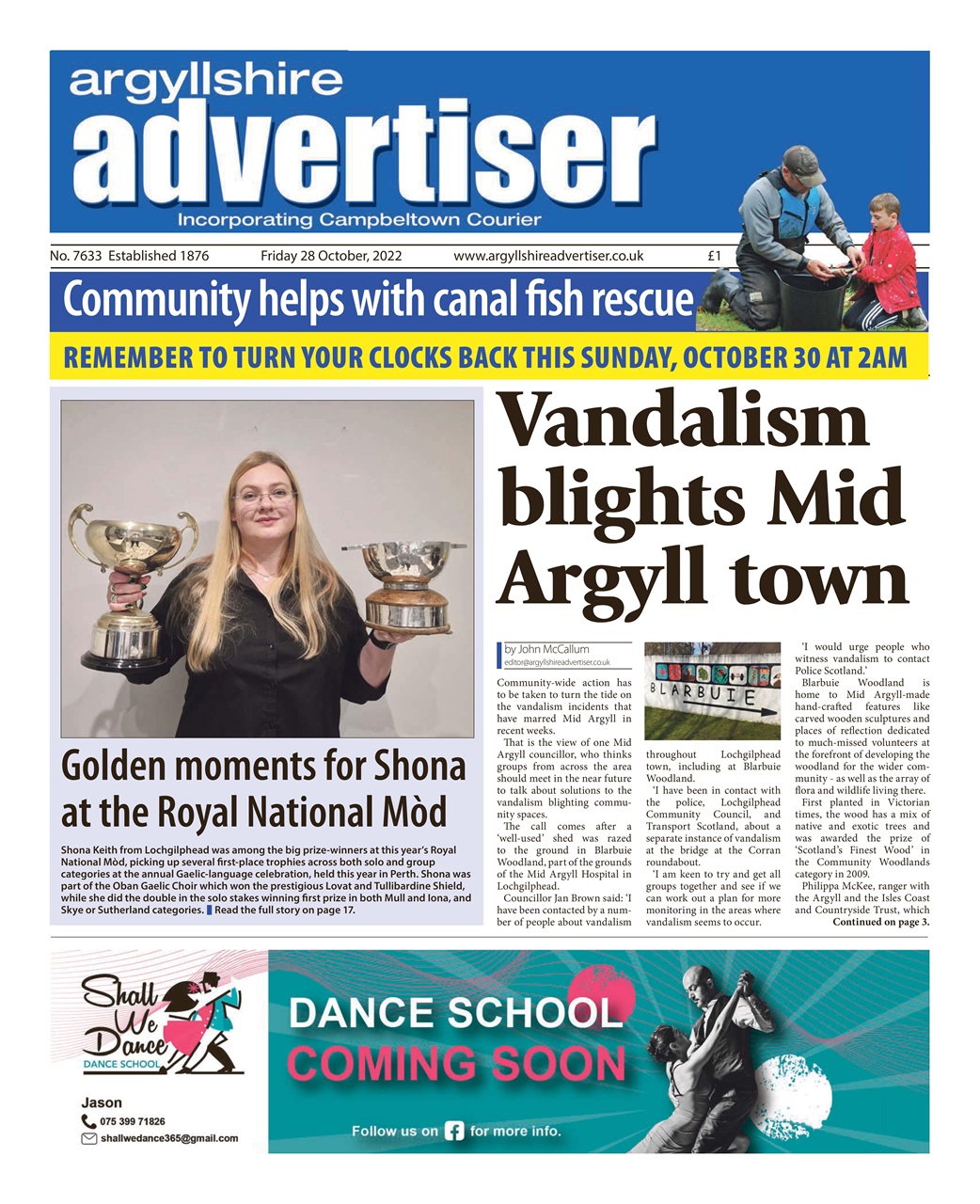 Argyllshire Advertiser Preview Pages