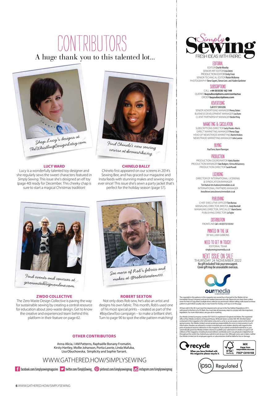 Simply Sewing Preview Pages