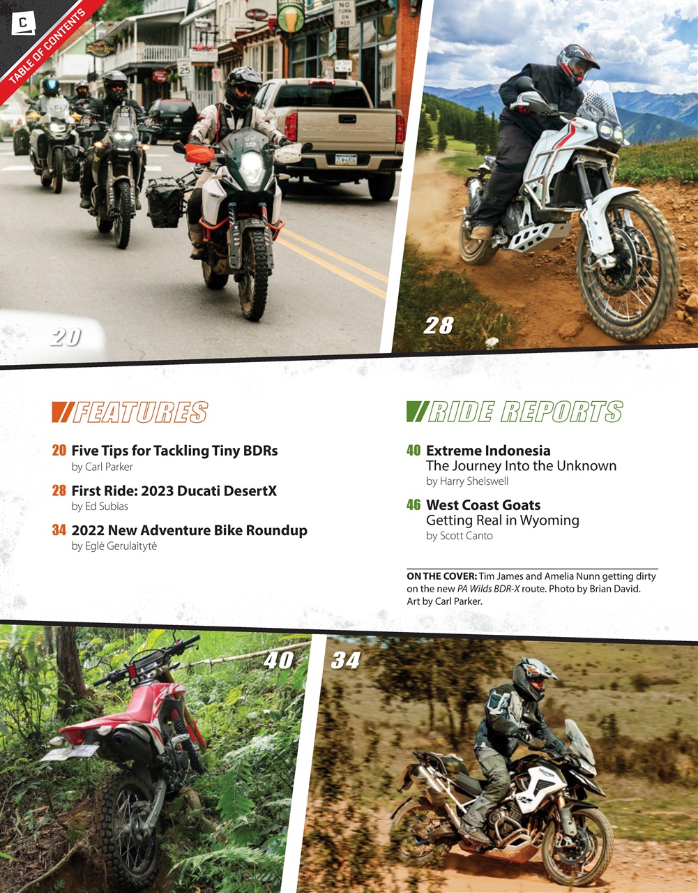 Adventure Motorcycle Preview Pages