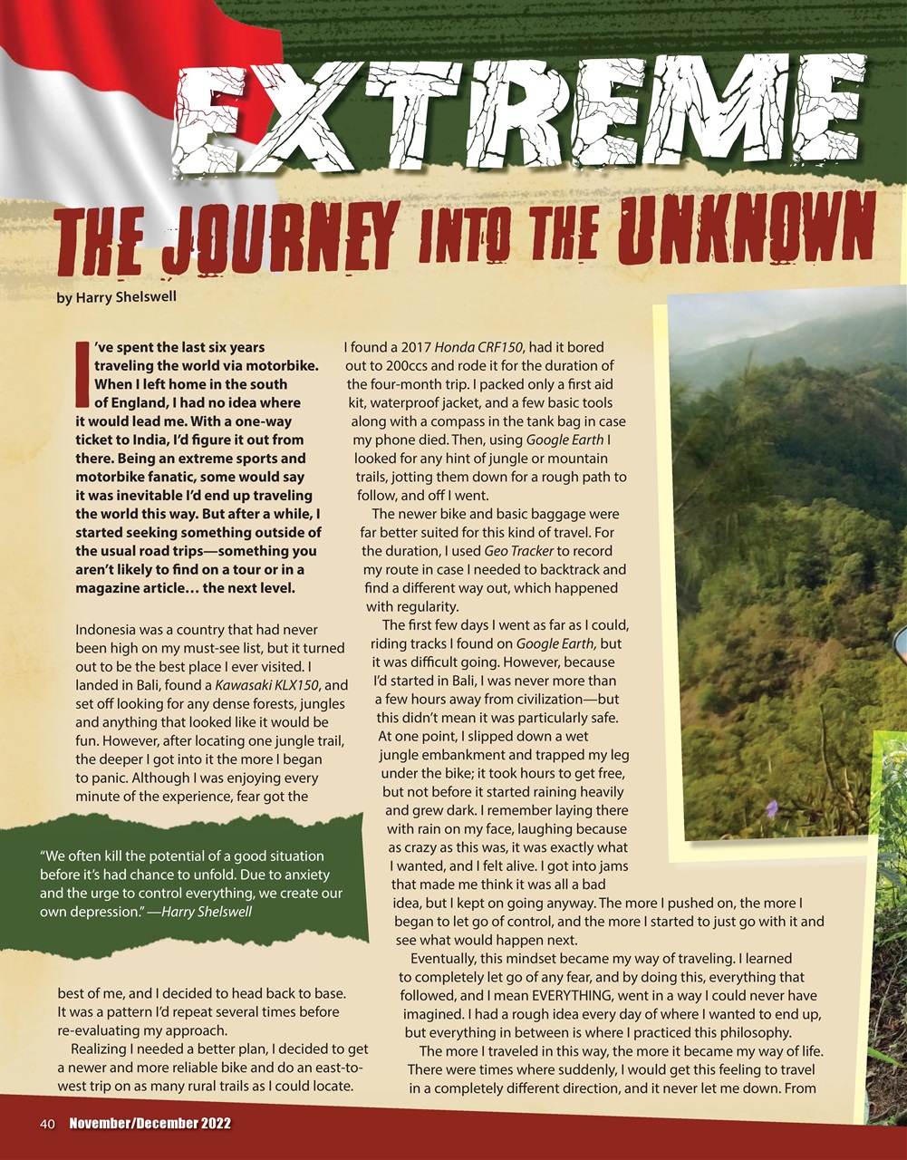 Adventure Motorcycle Preview Pages