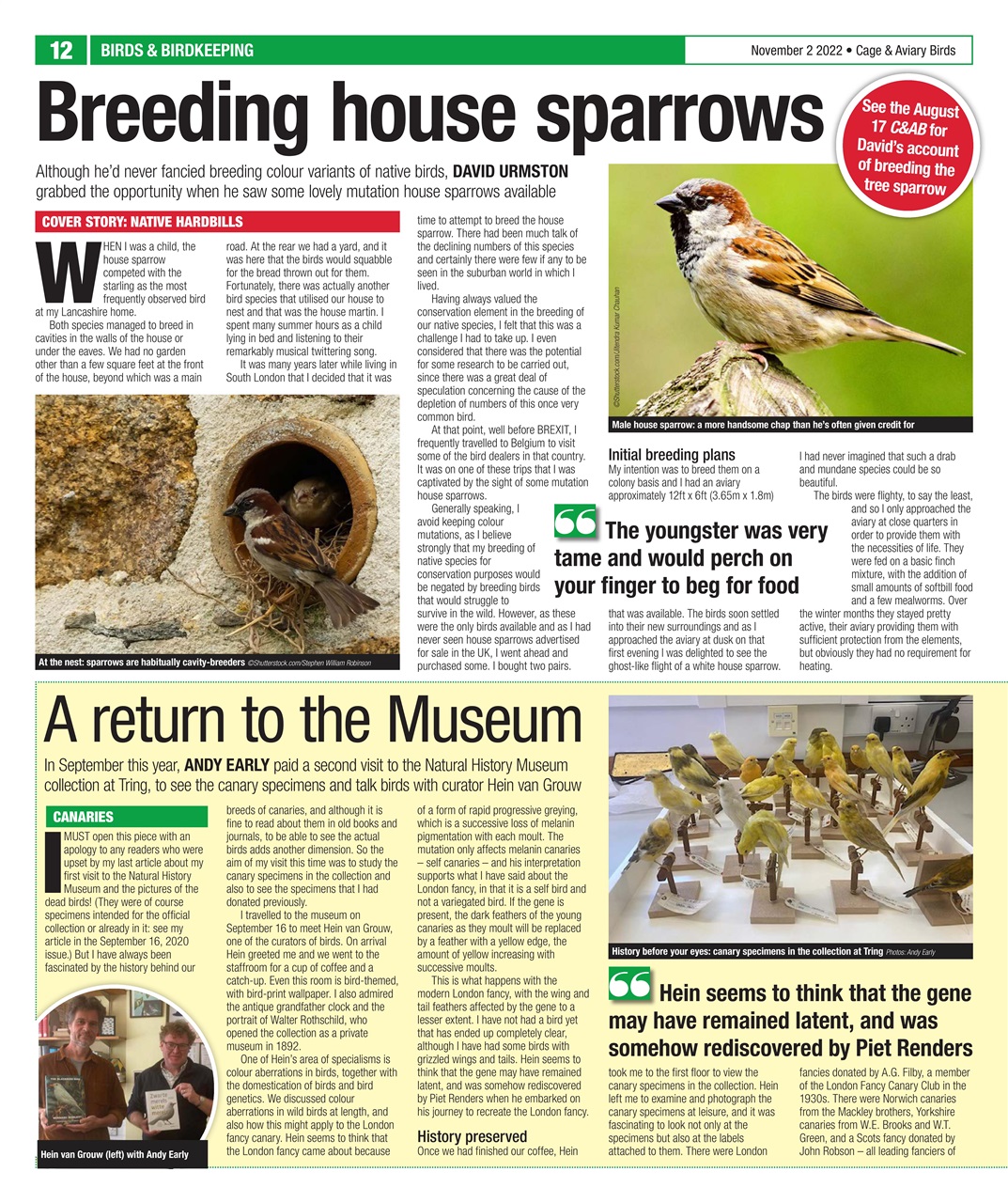 Cage & Aviary Birds Preview Pages