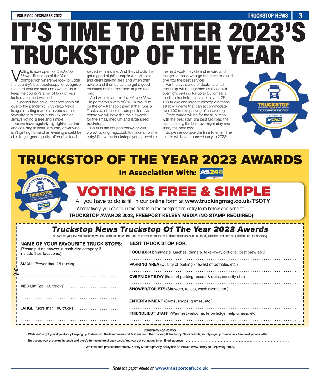 Truckstop News Preview Pages