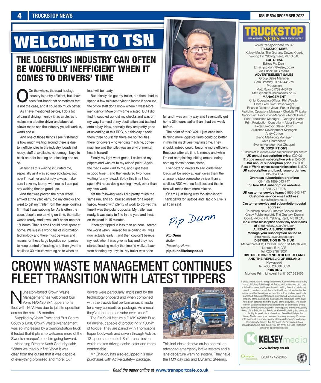 Truckstop News Preview Pages