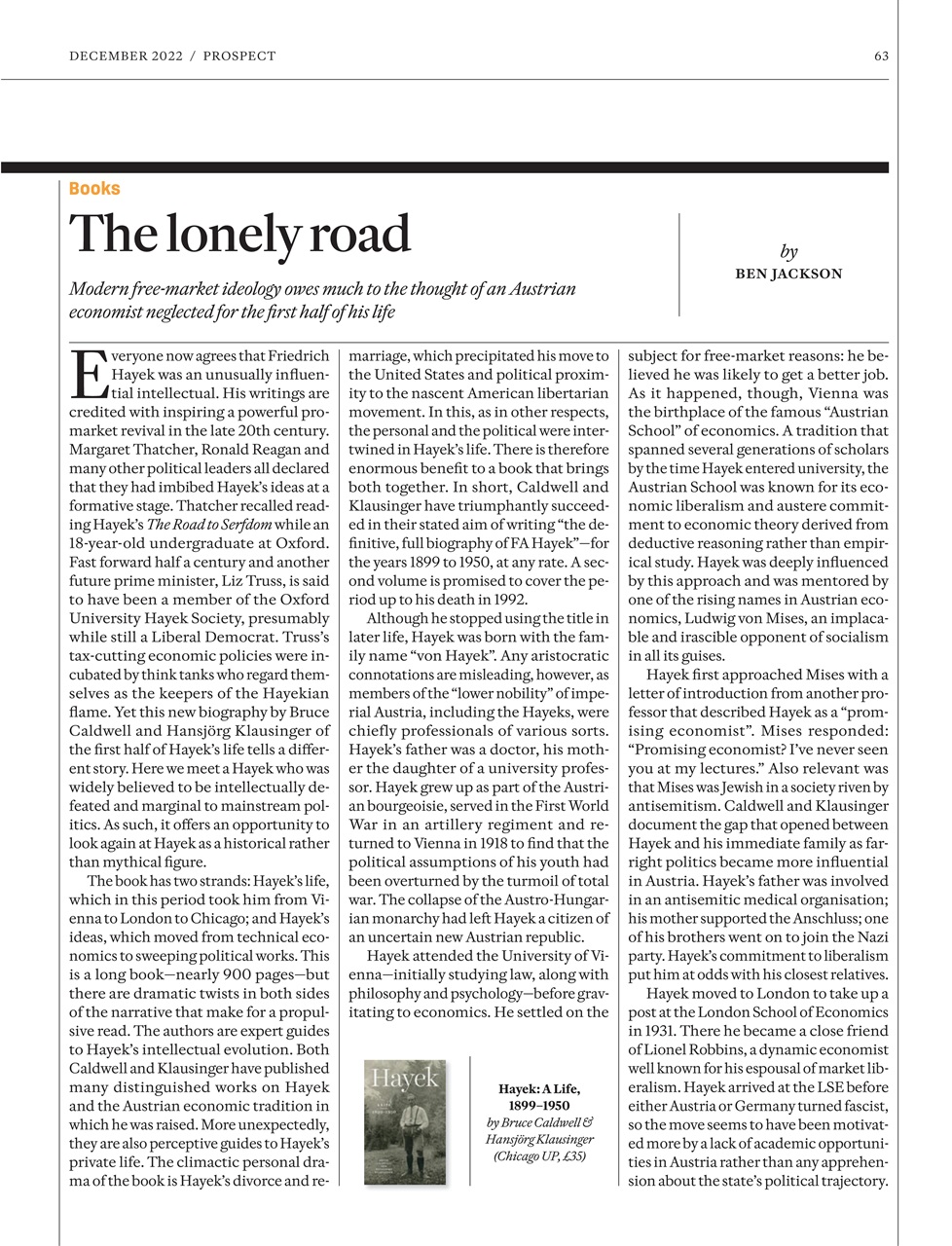 Prospect Magazine Preview Pages