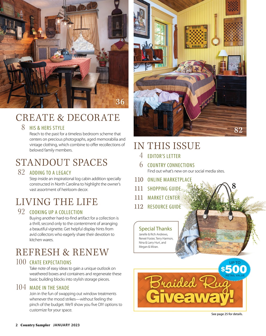 Country Sampler Preview Pages