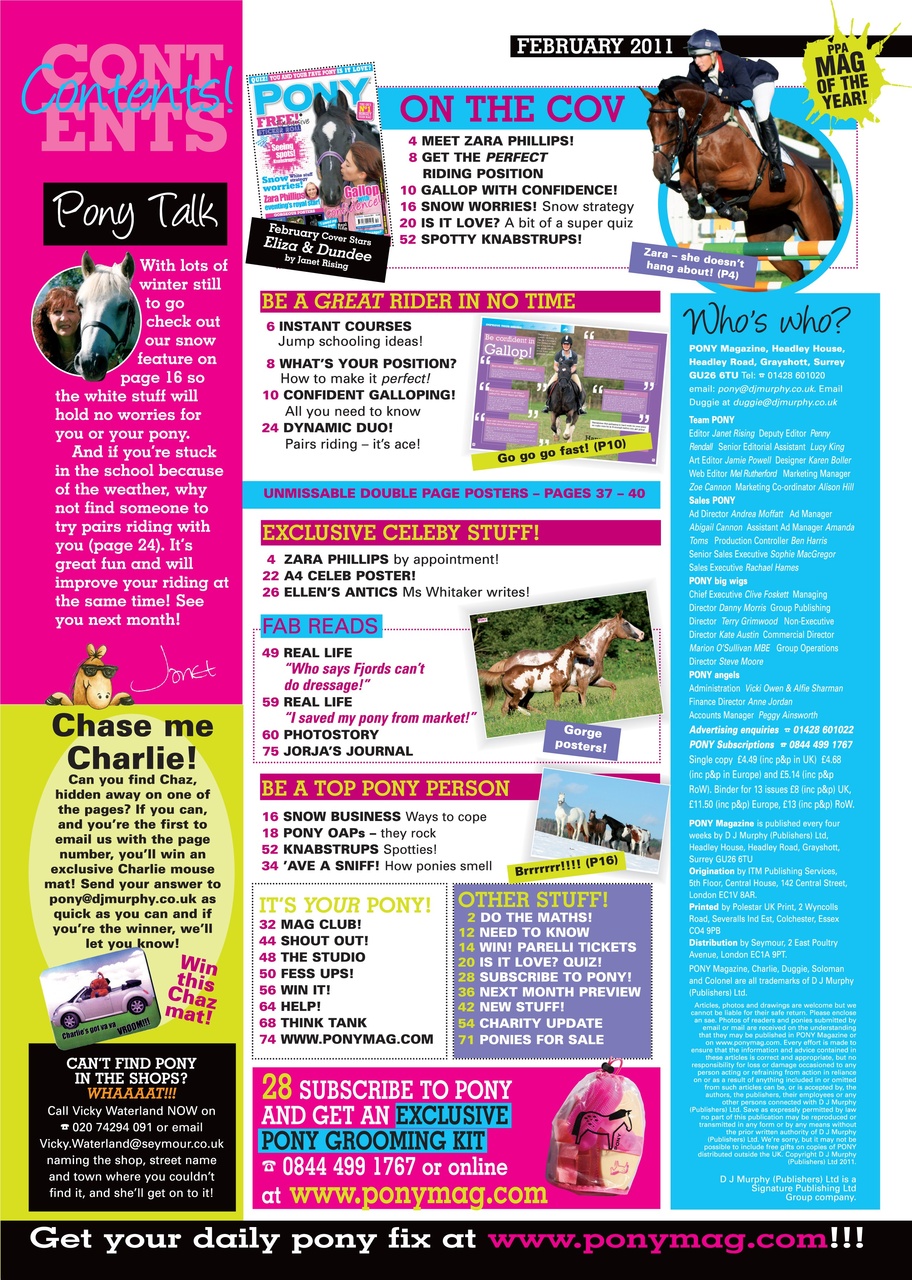Pony Magazine Preview Pages