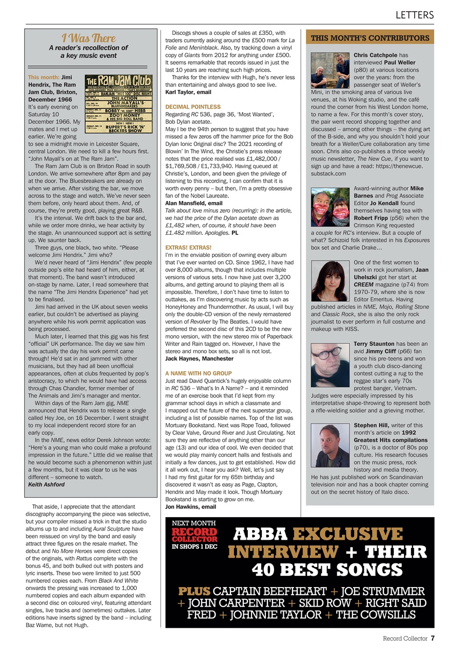 Record Collector Preview Pages