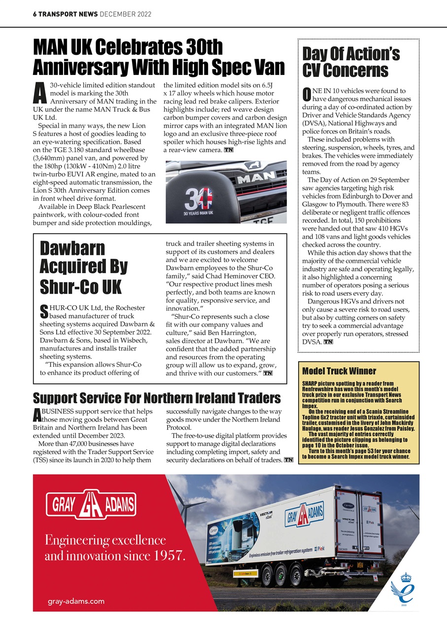 Transport News Preview Pages