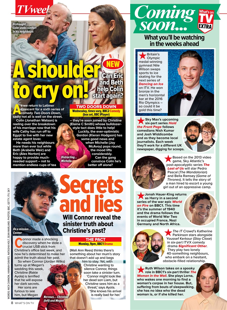 What's on TV Preview Pages