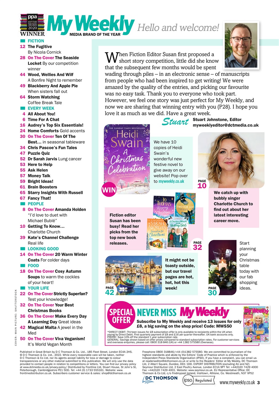 My Weekly Preview Pages