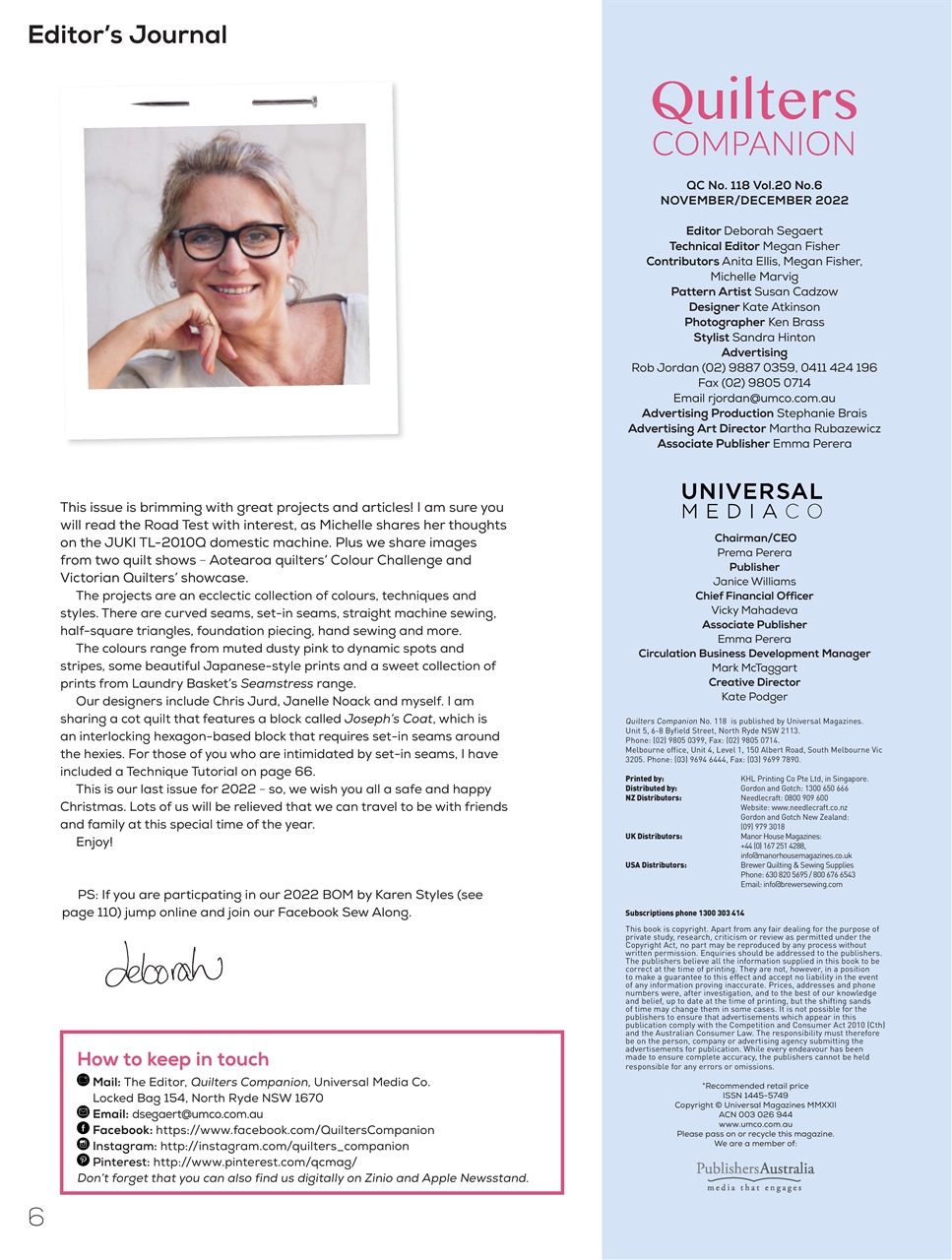 Quilters Companion Preview Pages