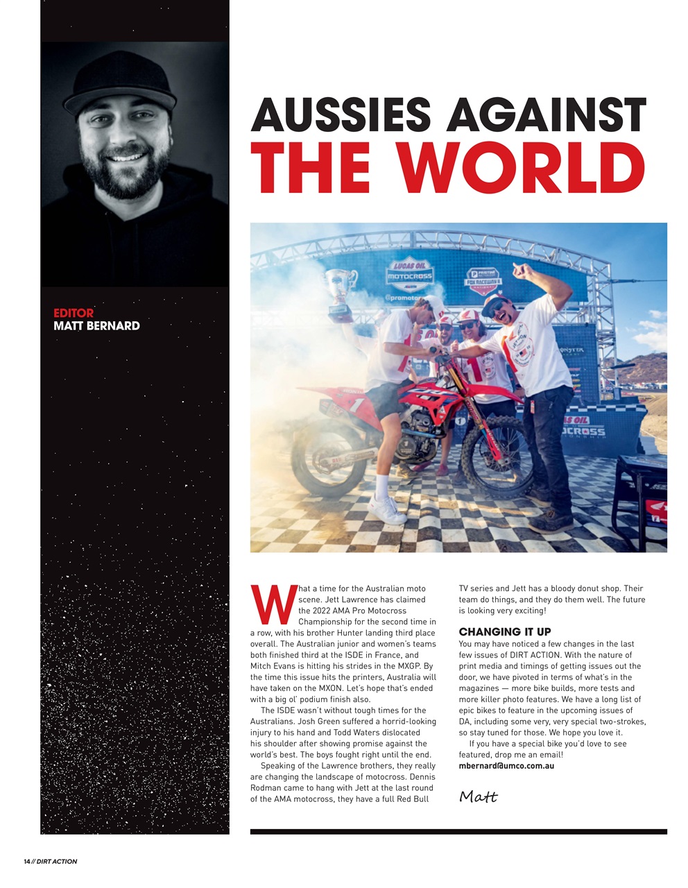 Dirt Action Preview Pages