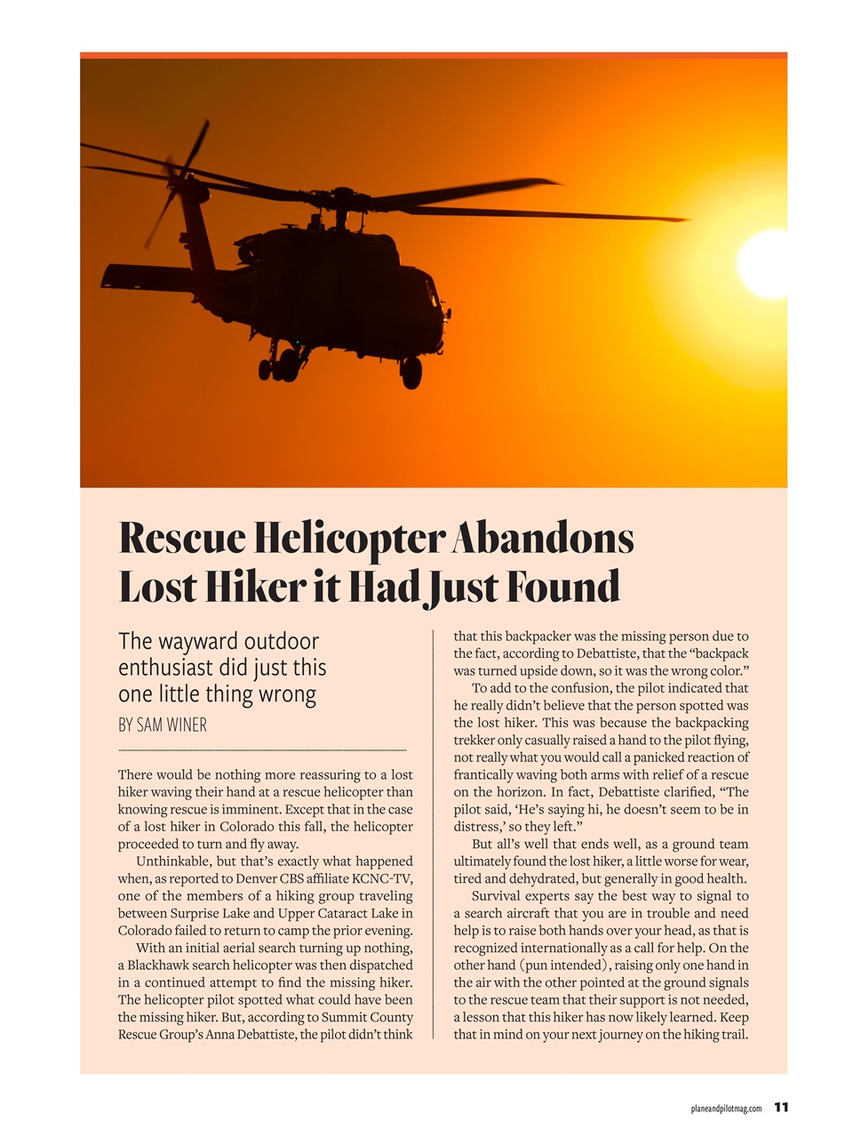 Plane & Pilot Preview Pages