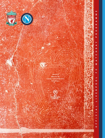 Liverpool FC Programmes issue vs Napoli CL 22/23