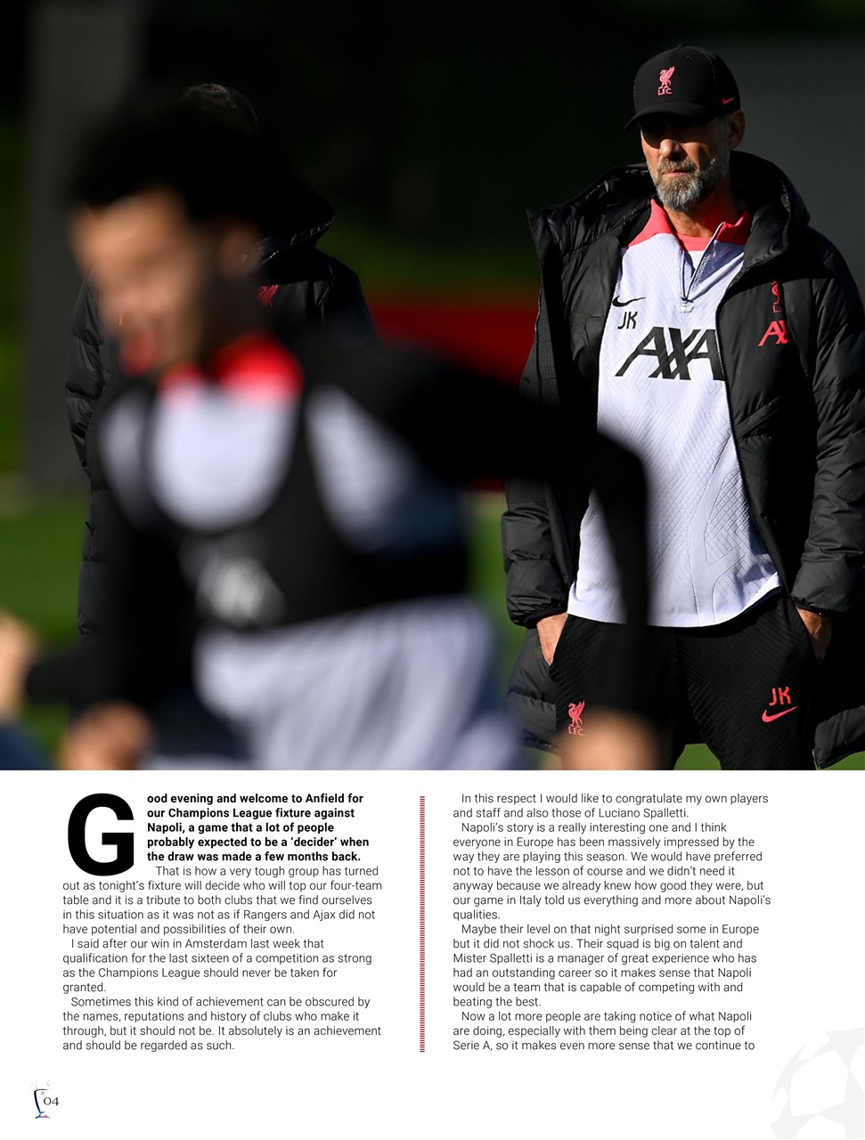 Liverpool FC Programmes Preview Pages