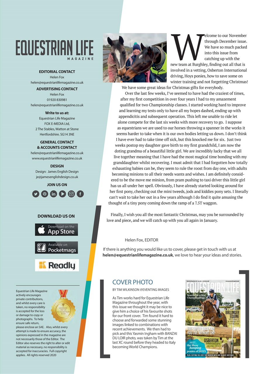 Equestrian Life Magazine Preview Pages