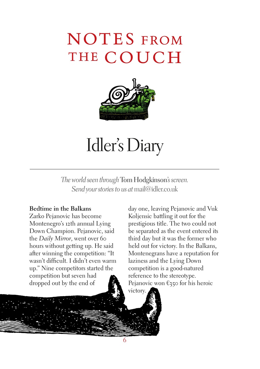 The Idler Magazine Preview Pages