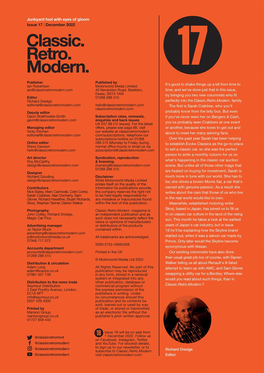 Classic Retro Modern Magazine Preview Pages