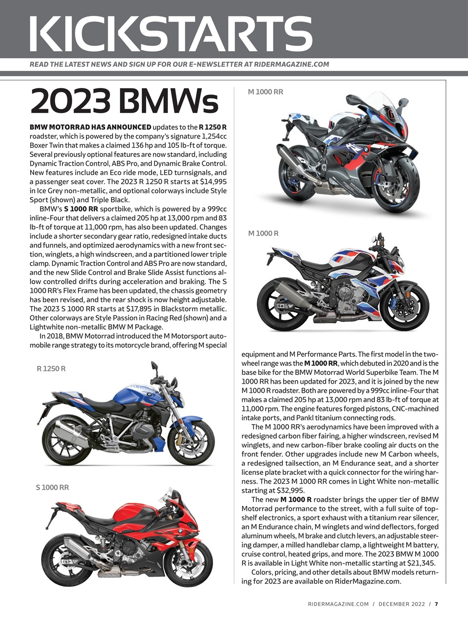 Rider Magazine Preview Pages