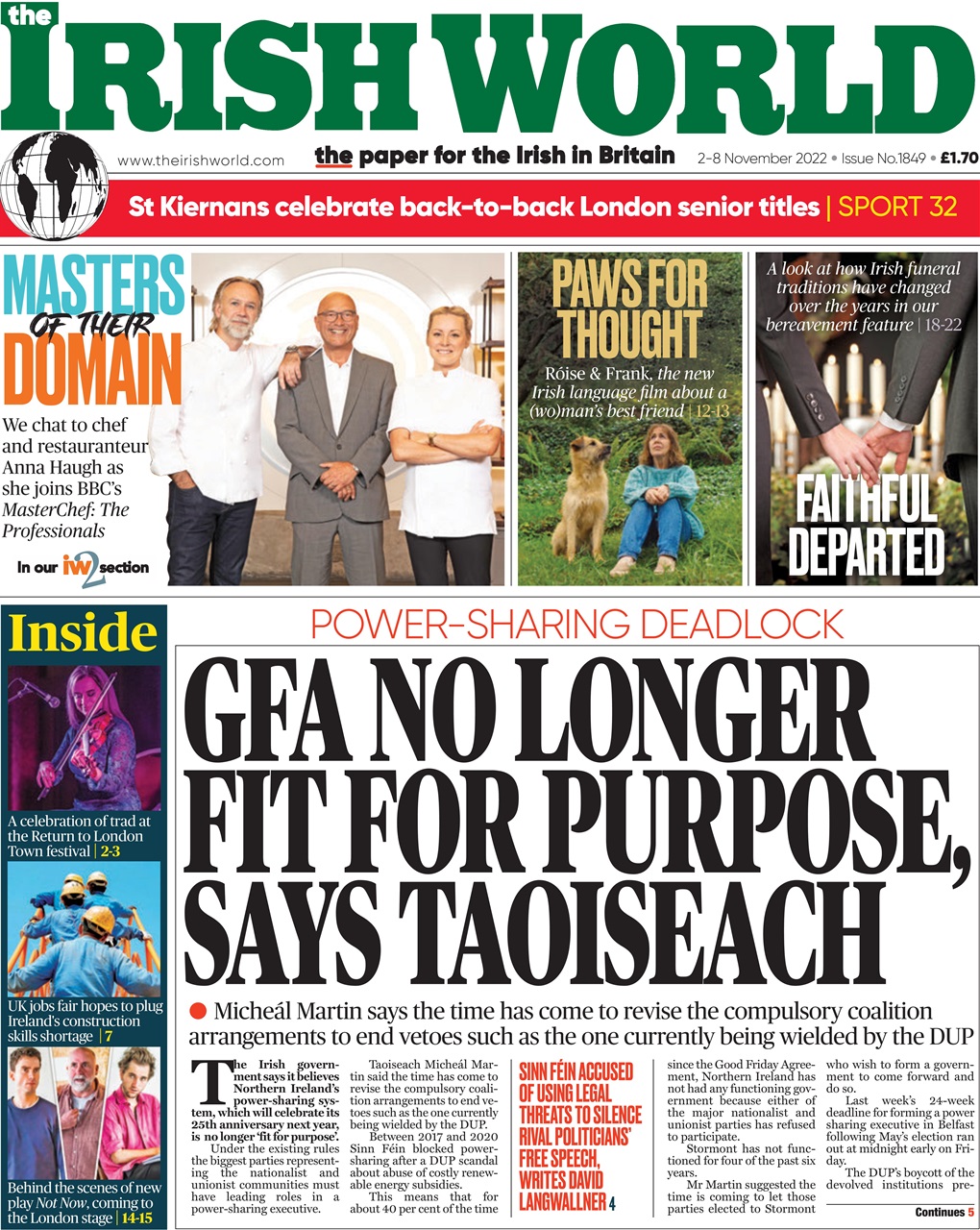 Irish World Preview Pages