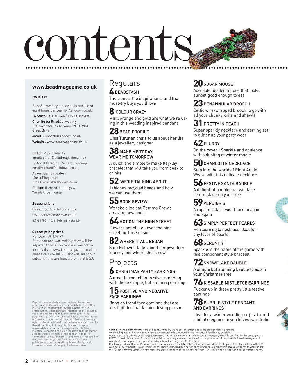 Bead & Jewellery Magazine Preview Pages