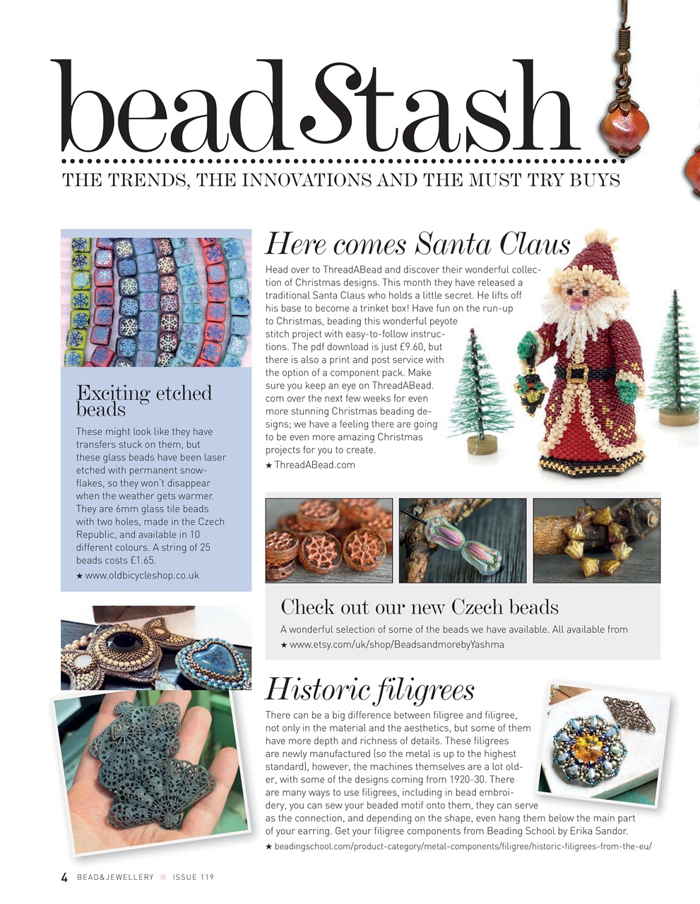 Bead & Jewellery Magazine Preview Pages