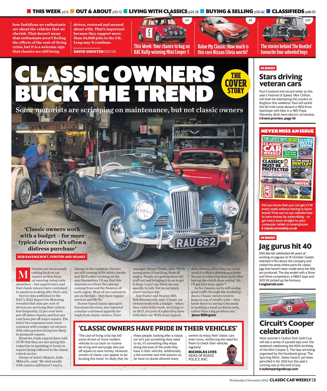 Classic Car Weekly Preview Pages