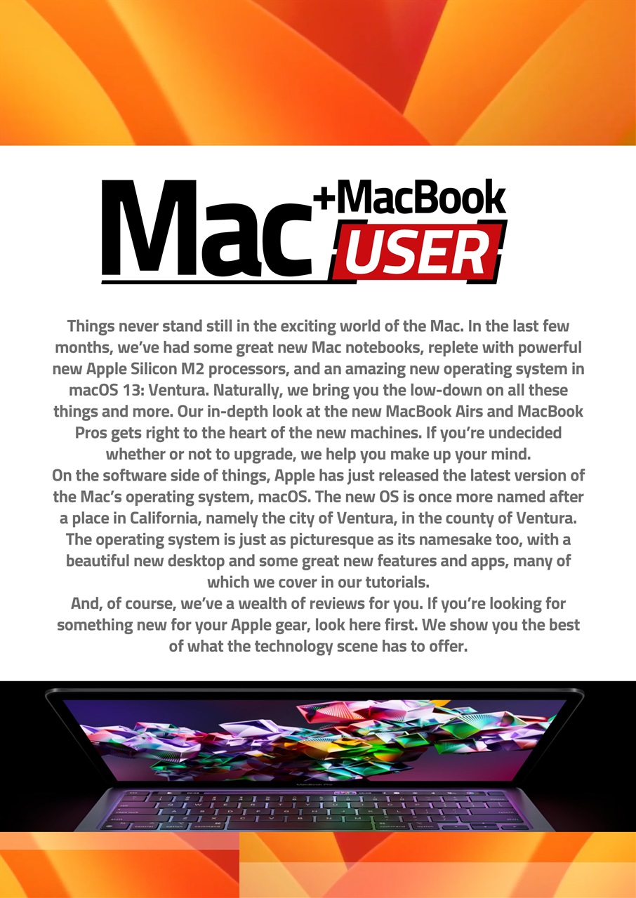 Mac + MacBook User Preview Pages