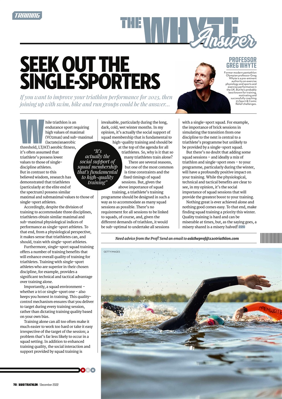 220 Triathlon Magazine Preview Pages