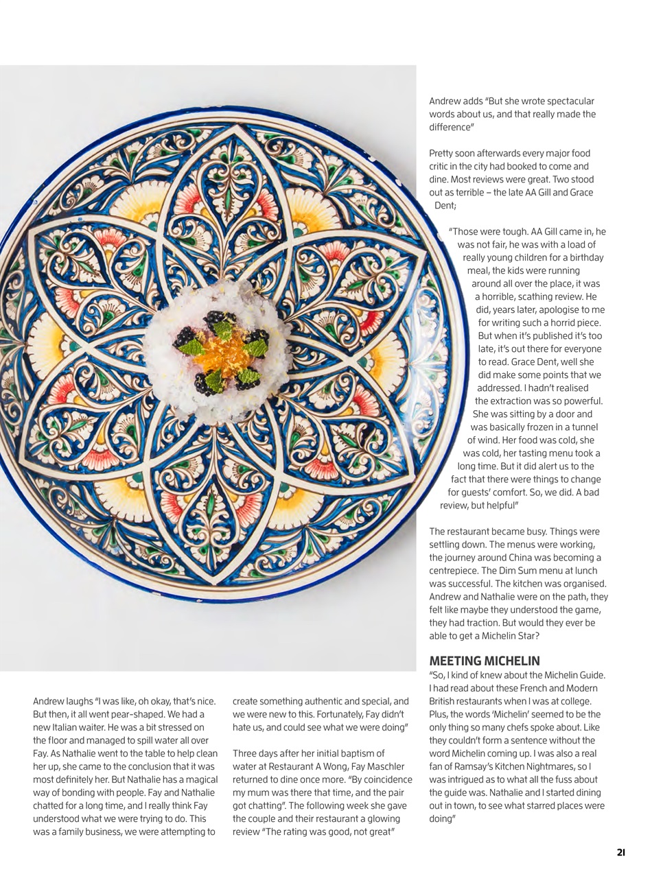 Chef & Restaurant Magazine Preview Pages