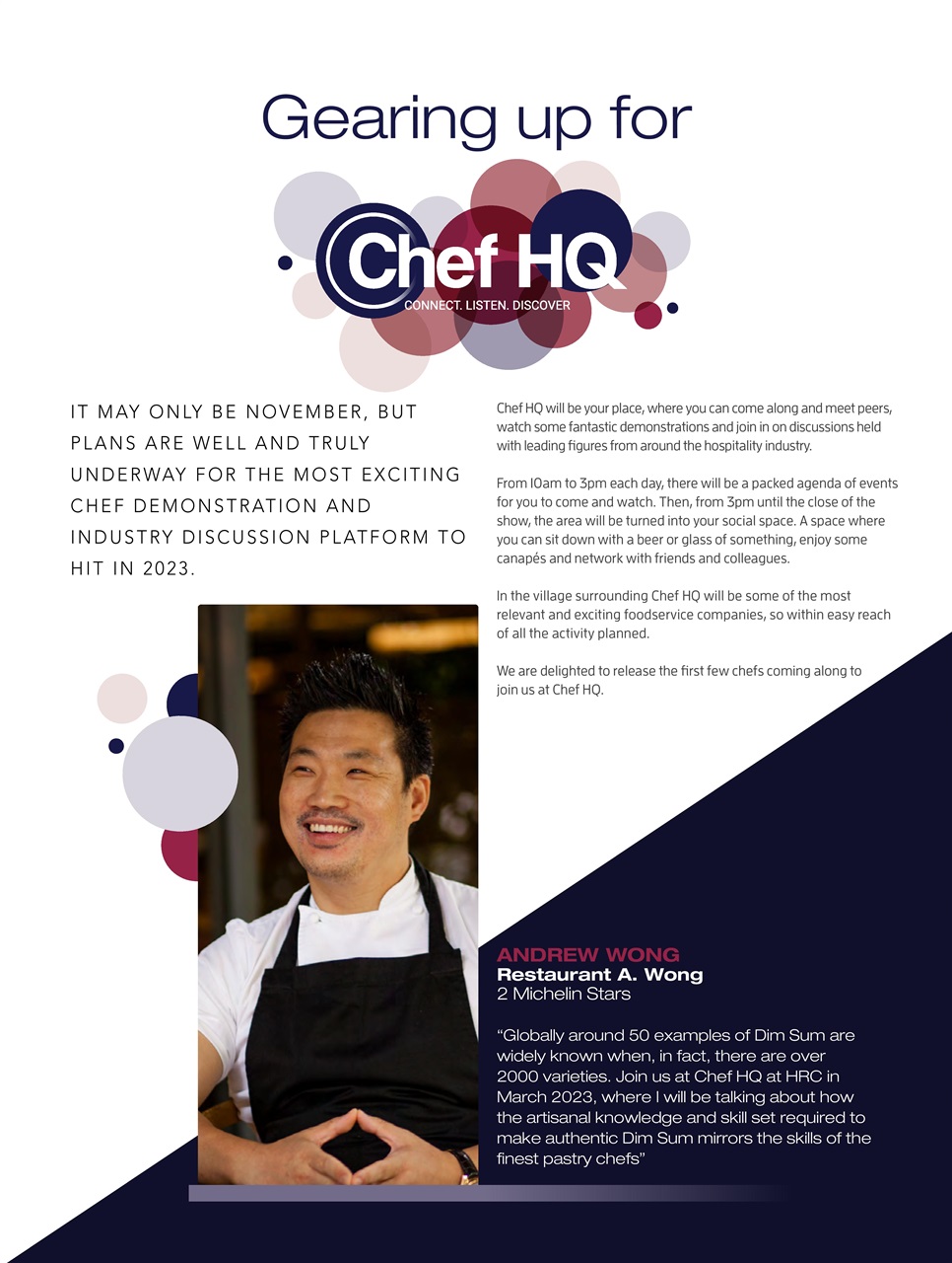 Chef & Restaurant Magazine Preview Pages