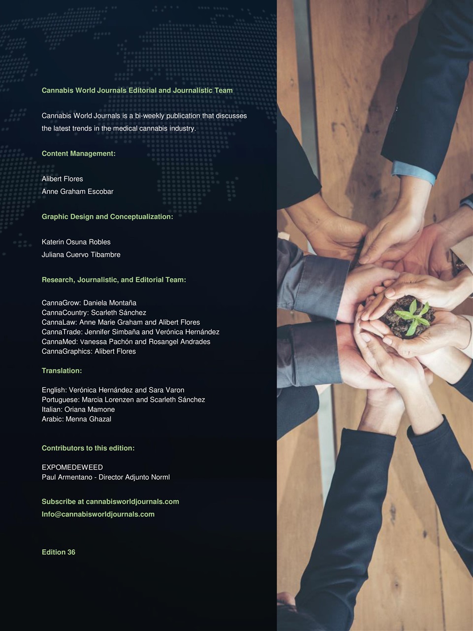 Cannabis World Journals Preview Pages