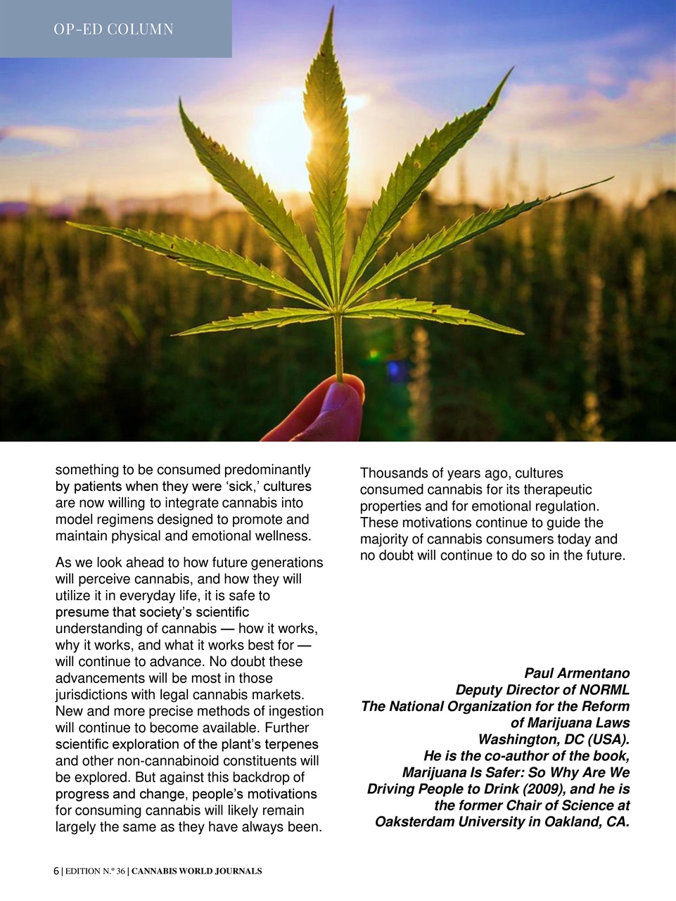 Cannabis World Journals Preview Pages