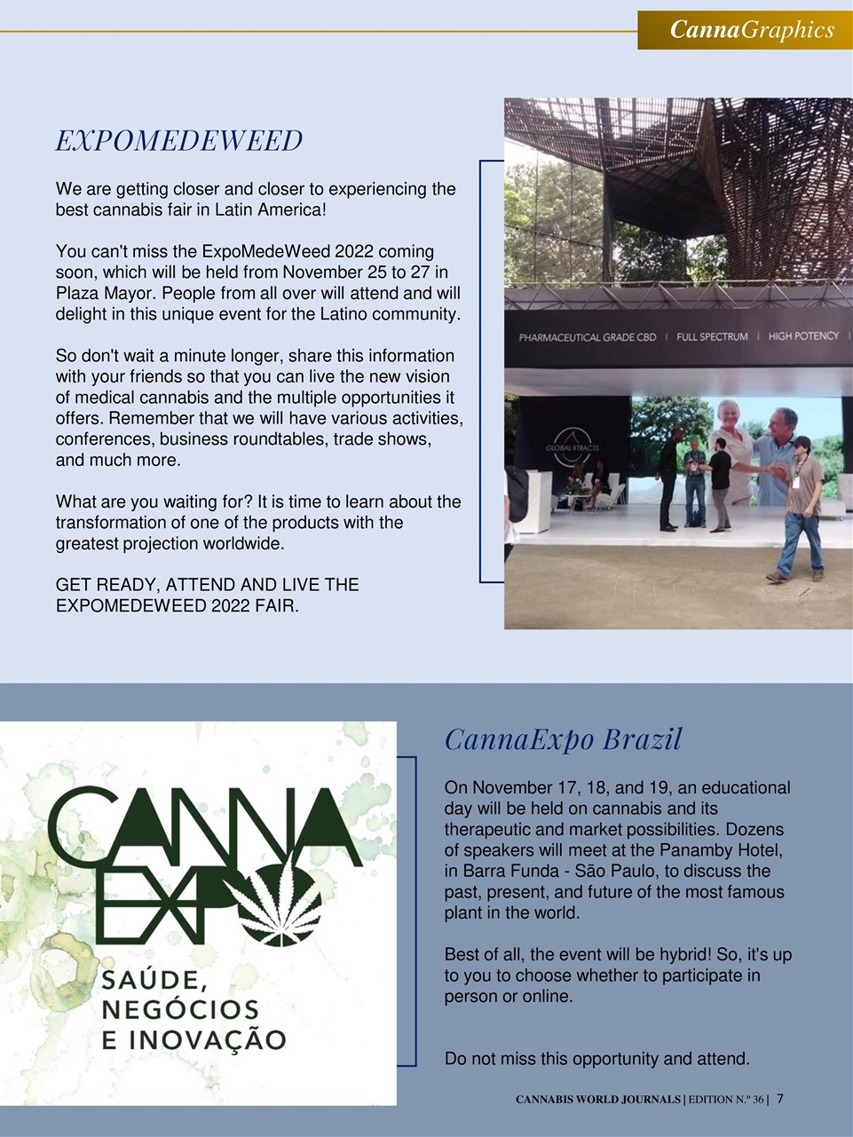 Cannabis World Journals Preview Pages