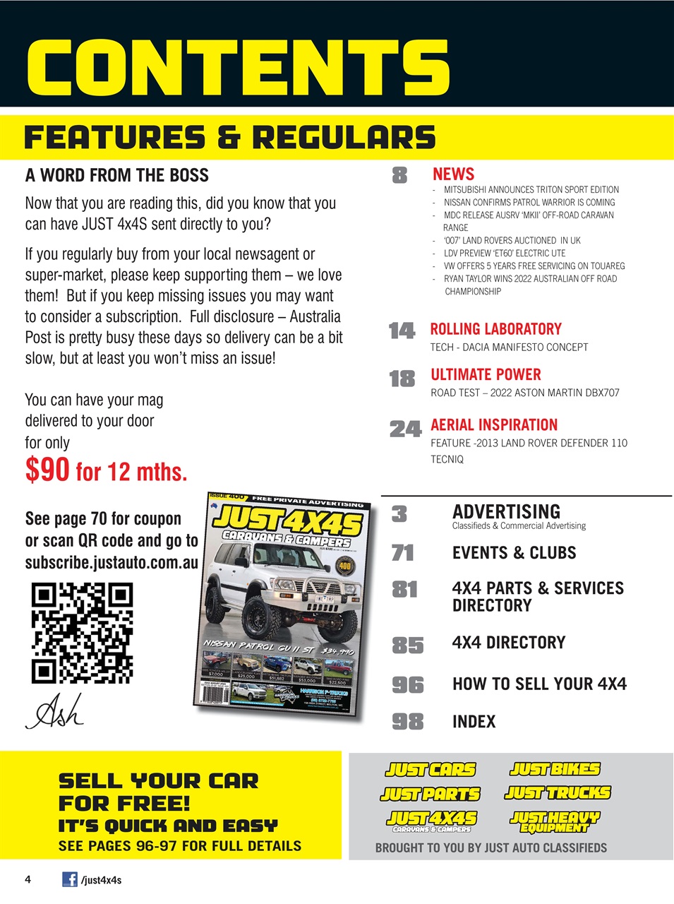 JUST 4X4S Preview Pages