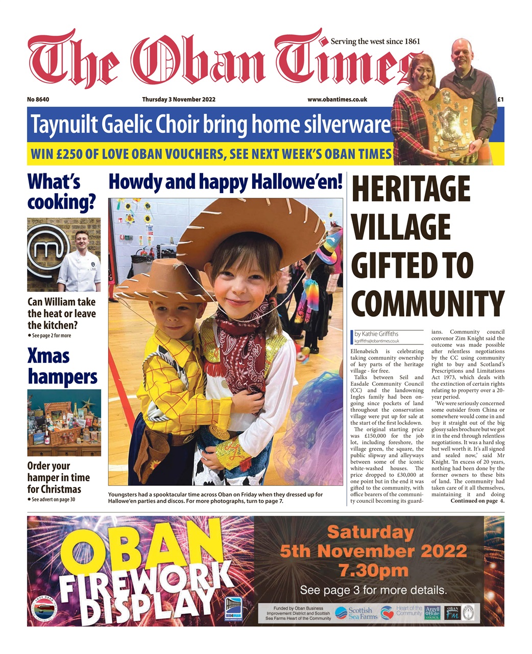 The Oban Times & Lochaber Times Preview Pages