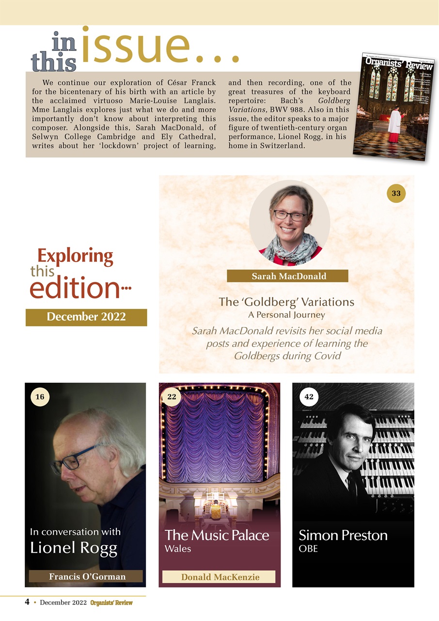 Organists' Review Preview Pages